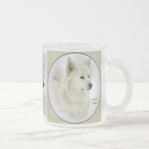 アメリカのエスキモー犬のギフト フロストグラスマグカップ