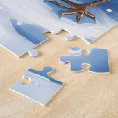 アメリカのエスキモー犬の冬のワンダーランドクリスマス ジグソーパズル (側面)