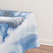 アメリカのエスキモー犬の冬のワンダーランドクリスマス テーブルクロス (インサイチュ)