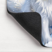 アメリカのエスキモー犬の冬のワンダーランドクリスマス マウスパッド (コーナー)