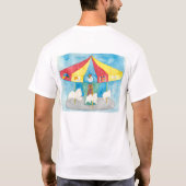 アメリカのエスキモー犬の回転木馬 Tシャツ (裏面)
