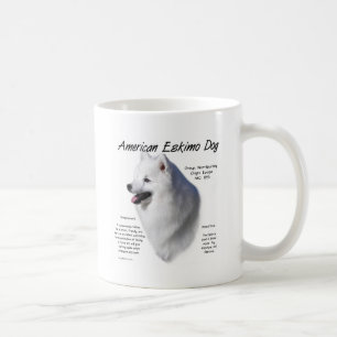 アメリカのエスキモー犬の歴史のデザイン コーヒーマグカップ