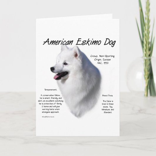 アメリカのエスキモー犬の歴史;全てエスキーズ シーズンカード (正面)