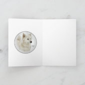 アメリカのエスキモー犬の芸術のギフト カード (内部)