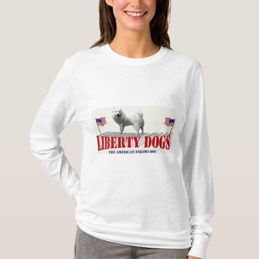 アメリカのエスキモー犬 Tシャツ (正面)
