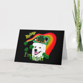 アメリカのエスキモー犬St patricks カード