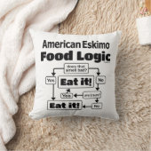 アメリカのエスキモー食品論理 クッション (ブランケット)