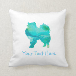 アメリカのエスキモ犬水彩カスタマイズ可能な枕 クッション