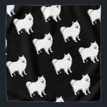アメリカのエスキモ犬種のパターン バンダナ<br><div class="desc">エスキーのファンかアメリカのエスキモ犬の種類か?このオールオーバープリントのパターンは、友人が羨望の的を射るのを防ぐ!</div>