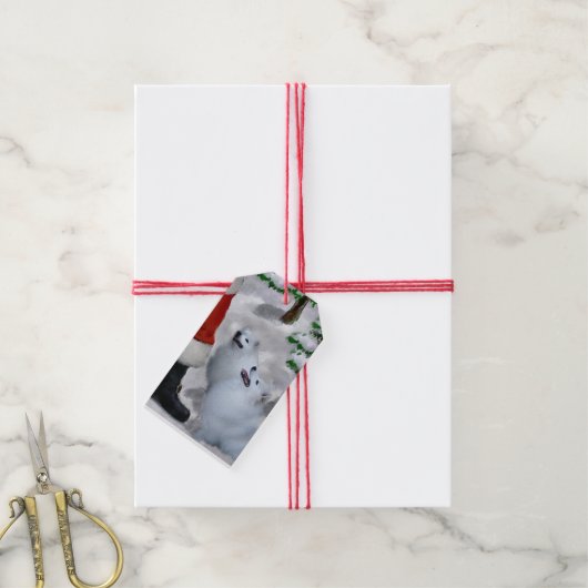 アメリカのエスキークリスマスプレゼント ギフトタグ (より糸付き)