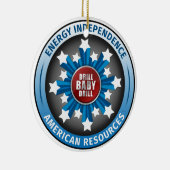 アメリカのエネルギー独立 セラミックオーナメント (右)