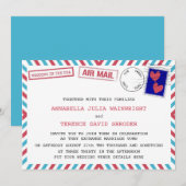 アメリカのエ結婚アメールズ招待状 招待状 (正面/裏面)