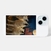 アメリカのオオカミ Case-Mate iPhoneケース (裏面 (横))