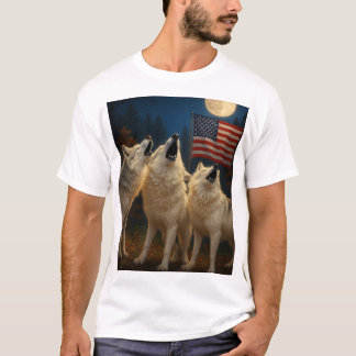 アメリカのオオカミ Tシャツ