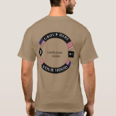 アメリカのオートバイロッカー Tシャツ (裏面)