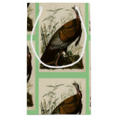 アメリカのオードボンの鳥から来た野生のトルコ（男性） スモールペーパーバッグ (裏面)