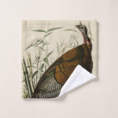 アメリカのオードボンの鳥から来た野生のトルコ(男性) バスタオルセット (ウォッシュタオル)