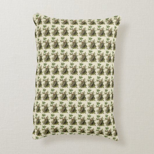 アメリカのオードボンの鳥のロビン アクセントクッション (裏面(縦))