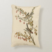 アメリカのオードボンの鳥の木の雀 アクセントクッション (裏面(縦))