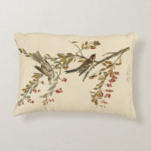 アメリカのオードボンの鳥の木の雀 アクセントクッション (裏面)