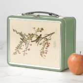 アメリカのオードボンの鳥の木の雀 メタルランチボックス (インサイチュ)