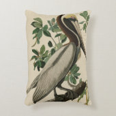 アメリカのオードボンの鳥の茶色のペリカン アクセントクッション (正面(垂直))
