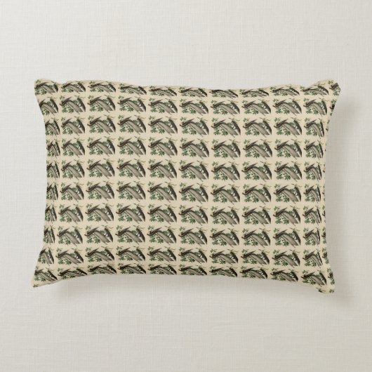 アメリカのオードボンの鳥の茶色のペリカン アクセントクッション (裏面)