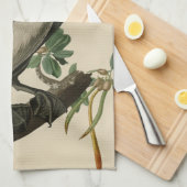 アメリカのオードボンの鳥の茶色のペリカン キッチンタオル (四つ折り)