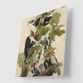 アメリカのオードボンバード産のキツネザル スクエア壁時計 (傾斜)