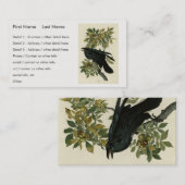 アメリカのオードボン・バード出身のレイヴン 名刺 (正面/裏面)