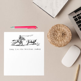 アメリカのカウボーイのメモ帳 ノートパッド