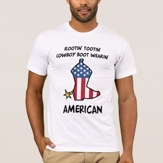 アメリカのカウボーイのTシャツ Tシャツ (正面)