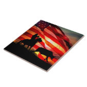 アメリカのカウボーイステアロープ タイル (側面)