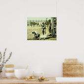 アメリカのカウボーイズブランディングaふくらはぎ, c.1900 (写真) ポスター (キッチン)