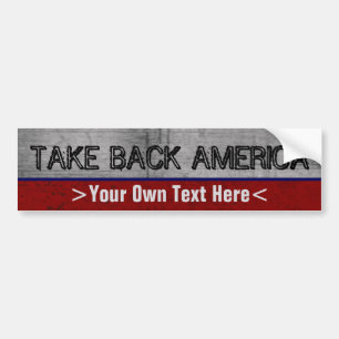 アメリカのカスタムを書きますあなた自身のスローガンを取って下さい バンパーステッカー