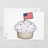 アメリカのカップケーキ ポストカード (正面/裏面)