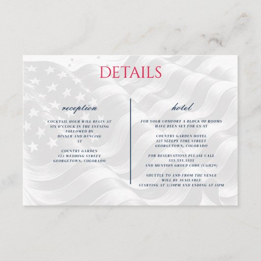 アメリカのカップル エンクロージャーカード (正面)