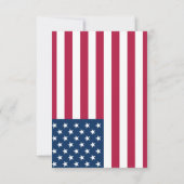 アメリカのカップル 出欠カード (裏面)