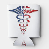 アメリカのカドゥセウス 缶クーラー (裏面)