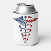 アメリカのカドゥセウス 缶クーラー (缶裏面)