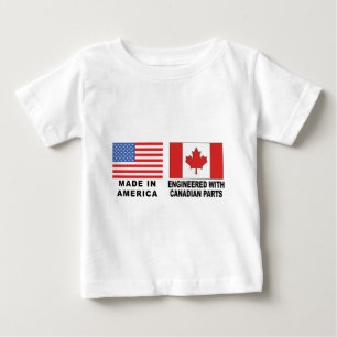 アメリカのカナダのTシャツ ベビーTシャツ