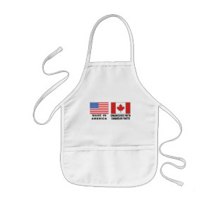 アメリカのカナダ人 子供用エプロン