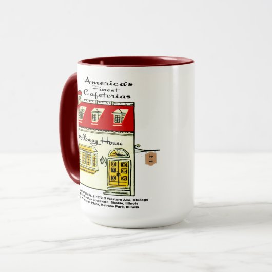 アメリカのカフェテリア素晴らしのホローアハウス マグカップ (正面左)