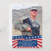 アメリカのカラー写真の愛国心が強い招待状 招待状 (正面)