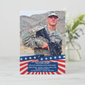 アメリカのカラー写真の愛国心が強い招待状 招待状 (スタンド正面)