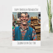 アメリカのカントリー・デーおめでとう カード (正面)