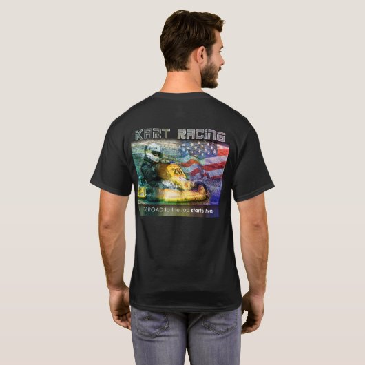 アメリカのカート裏 Tシャツ (裏面フル)