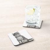 アメリカのカールの子ネコ(3か月古い) コースター (右側)