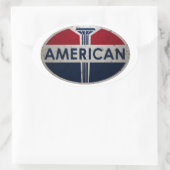 アメリカのガソリンスタンドのヴィオンタージュの看板錆びたバージョン 楕円形シール (バッグ)