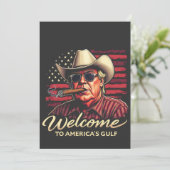 アメリカのガルフ・トランプ・アメリカおもしろいへようこそ 招待状 (スタンド正面)